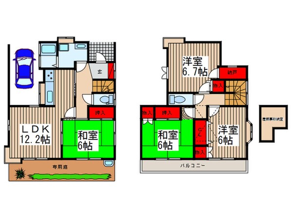 白岡貸家の物件間取画像